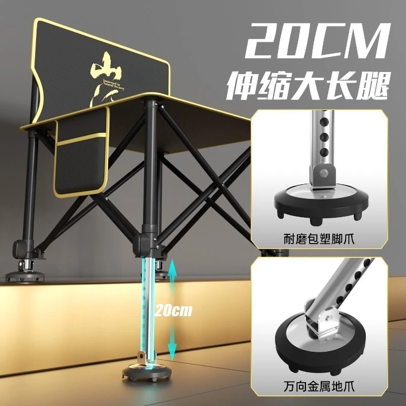 All‑Terrain Lightweight Multifunctional Portable Folding Fishing Chair for Camping Wild Fishing Outdoor Sports Activities