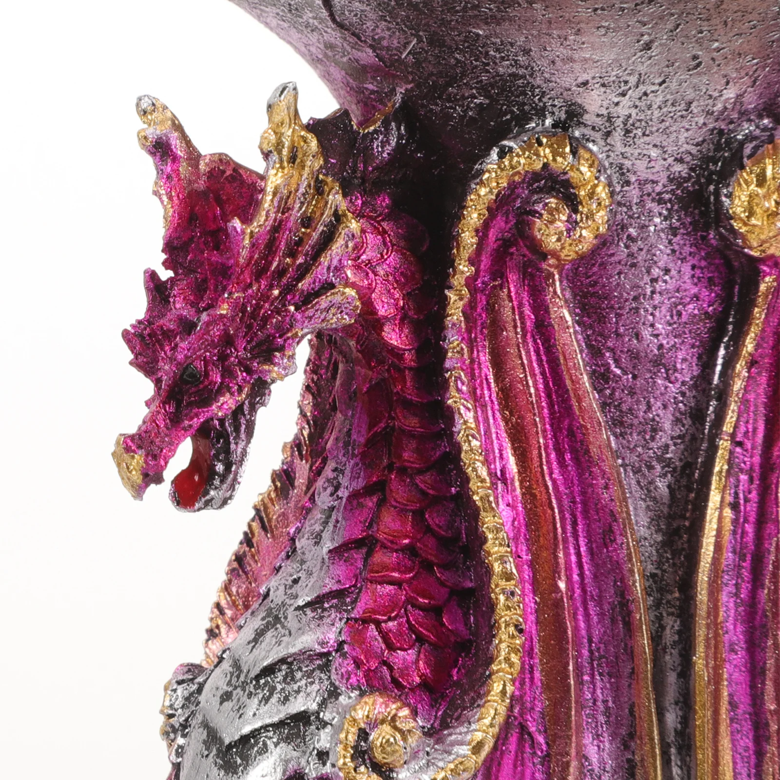 

Decorative Dragon Holder Gothic Vintage Desktop Resin Easy Use Meticulously Polished Halloween Home Decoration