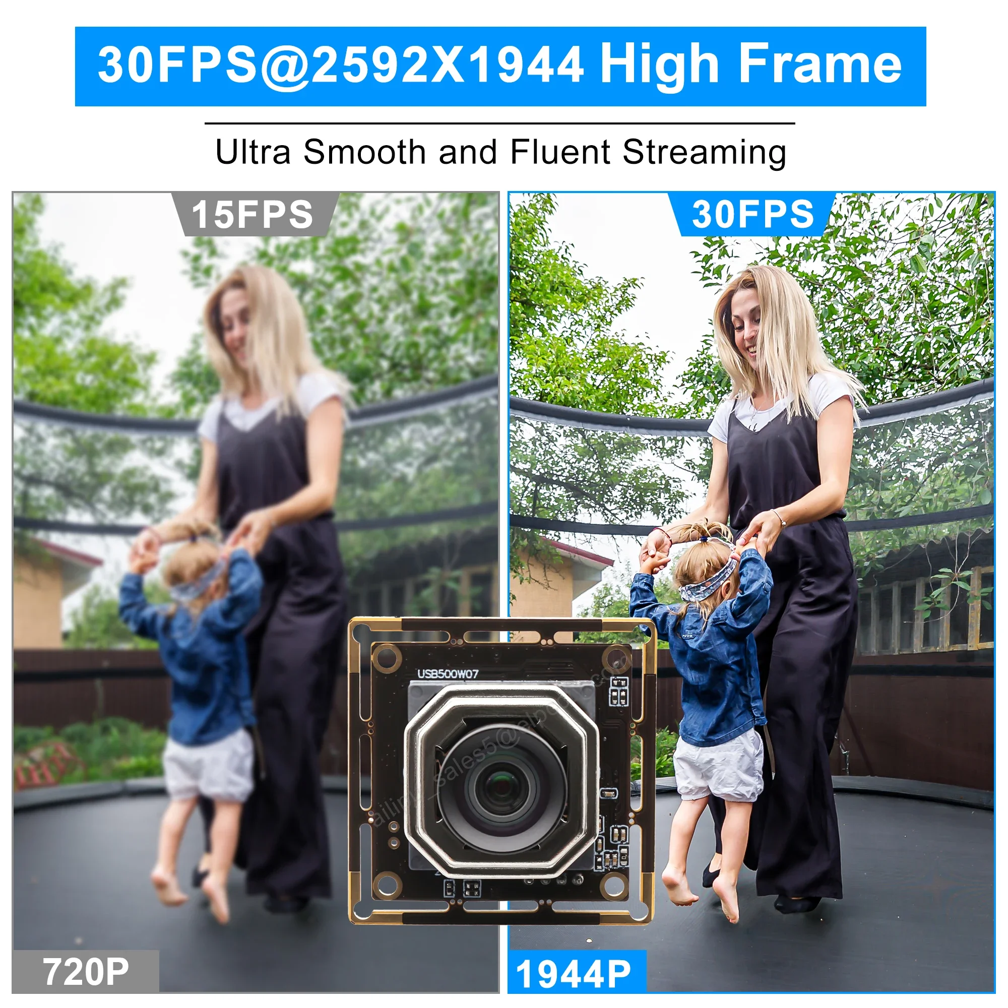 ELP 5MP UHD Autofocus USB Camera Module 1944P 30fps CMOS IMX335 PC Webcam 100degree Wide Angle USB Camera for Video Conferencing