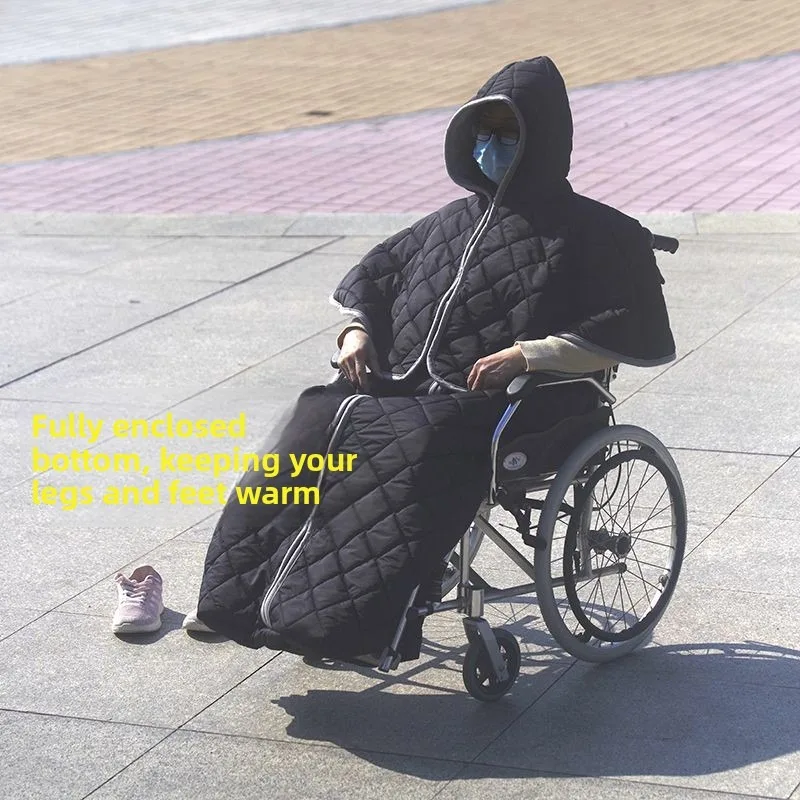 كرسي متحرك الشتاء الصوف الساق بطانية دافئة يندبروف اللفة لحاف المسنين السفر في الهواء الطلق مقاومة للماء الغطاء القطيفة الواقية