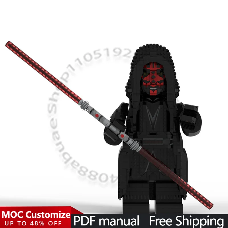 

2881 деталь: Популярная серия игровых персонажей — Мегафигурка Мол (MOC), модульный конструктор, креативная игрушка для мальчиков, подарок на Рождество