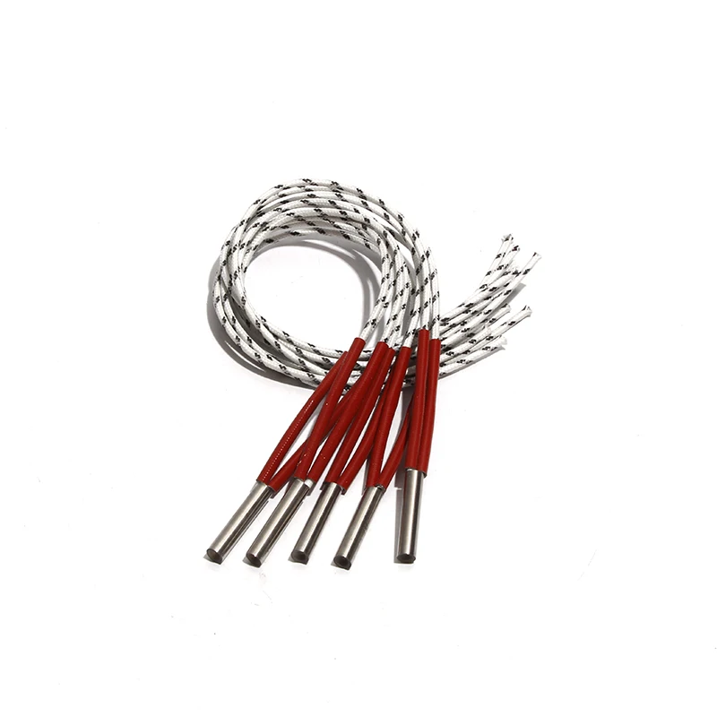 LUJINXUN 5 шт. 6 мм 25 ~ 35 мм 316SUS трубчатый нагреватель с одной головкой и двойным картриджем 110 В/220 В/380 В 60 Вт/70 Вт/80 Вт электрический нагревательный элемент