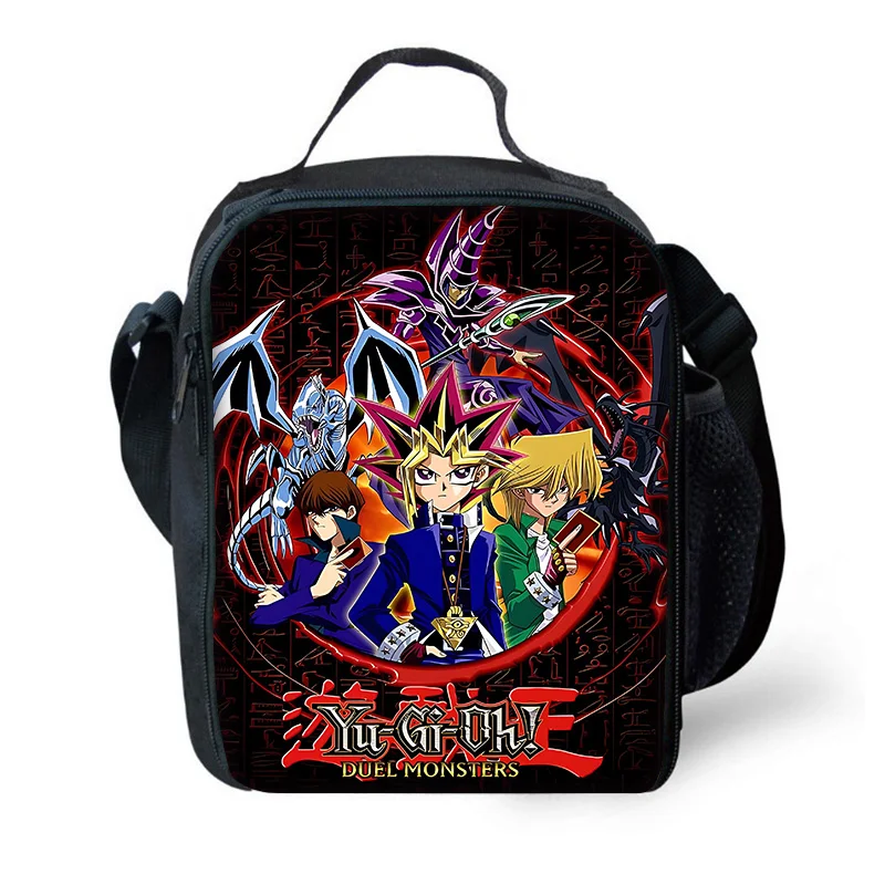 DUEL Monster MONSTERS-Bolsa isolada de grande capacidade, bolsa para estudante e criança, refrigerador térmico reutilizável, lancheira para meninos e meninas, piquenique ao ar livre