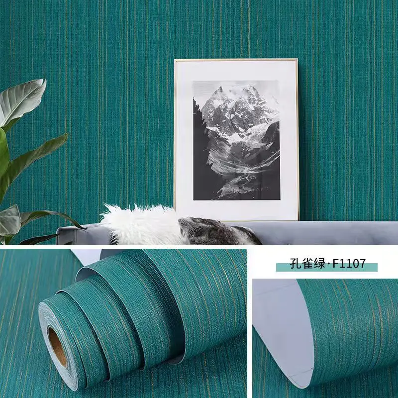 10M Thick PVC Self-adhesive Mural Plain Wallpaper for Bedroom Walls Living Room Home and Decoration Waterproof Vinyl Wallsticker