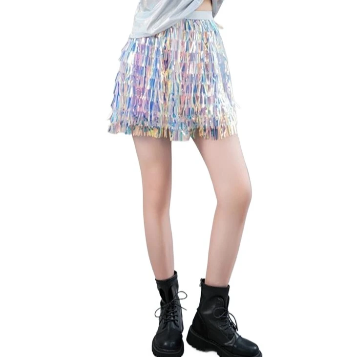 

Sequin Mini Skirt High Waist Skirts Women Sexy Bodycon Summer