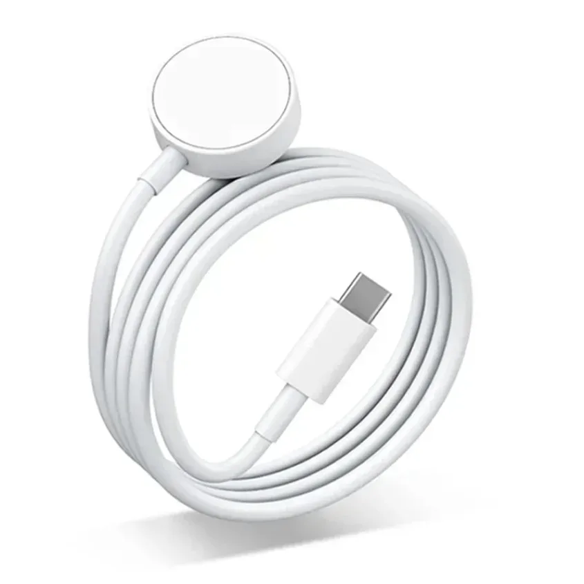 ساعة مغناطيسية محمولة شاحن لاسلكي USB نوع C لساعة أبل iWatch Series S10/S9/9/8/7/6 Ultra 5/4/3/2 SE شحن سريع