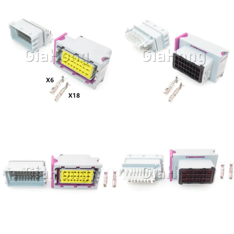 1 Set 24 Ways AC Assembly Automobile PCB Plug Auto Wire Terminal Socket Car Composite ECU Plug 211PC249S8005 HCCPHPE24BGYB90F