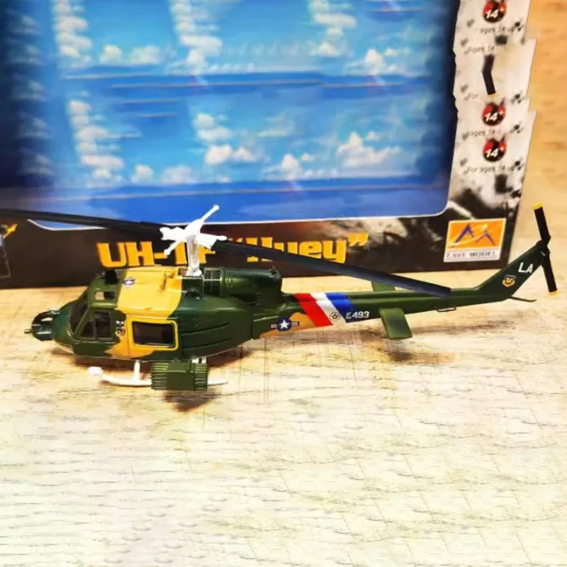 1:72 Scale UH-1F Huey helicopter Plastic simulation aircraft finished model Static collectible decorations Souvenir gift