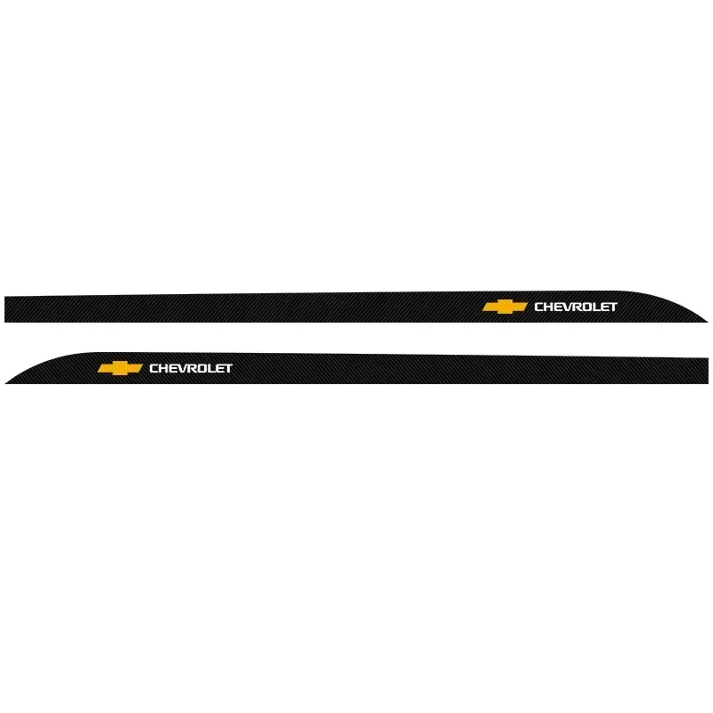 2PCS Car Side Stripe Skirt Sticker Decals Body Auto Accessories For Chevrolet cruze silverado spark captiva Onix Regal Excelle