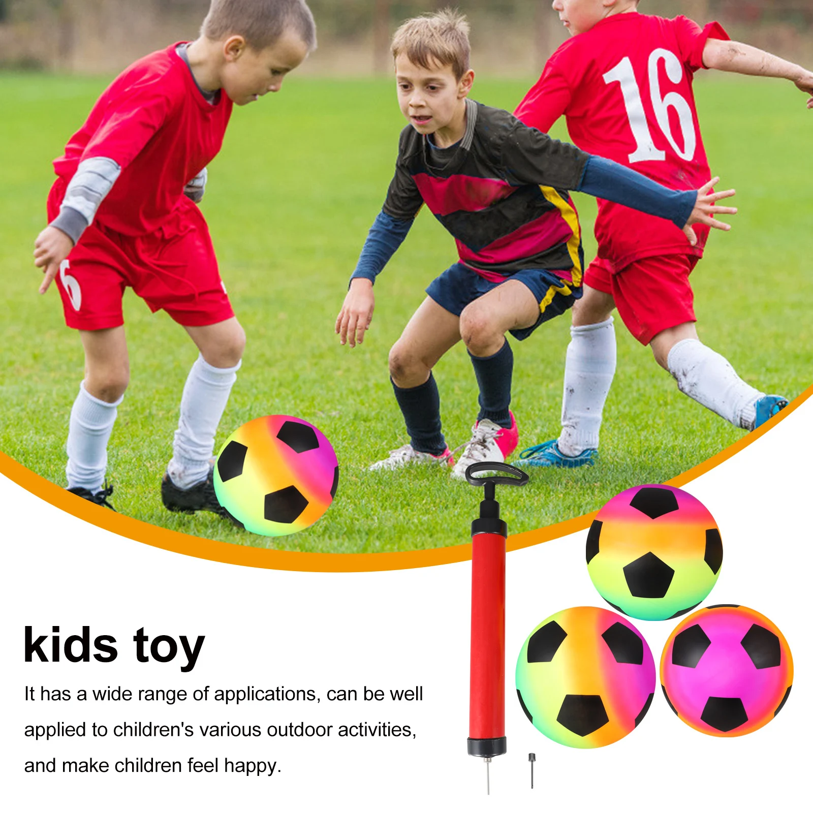 

Explosion-proof PVC Rainbow Ball Kids Outdoor Playset Inflatable Indoor Balls for