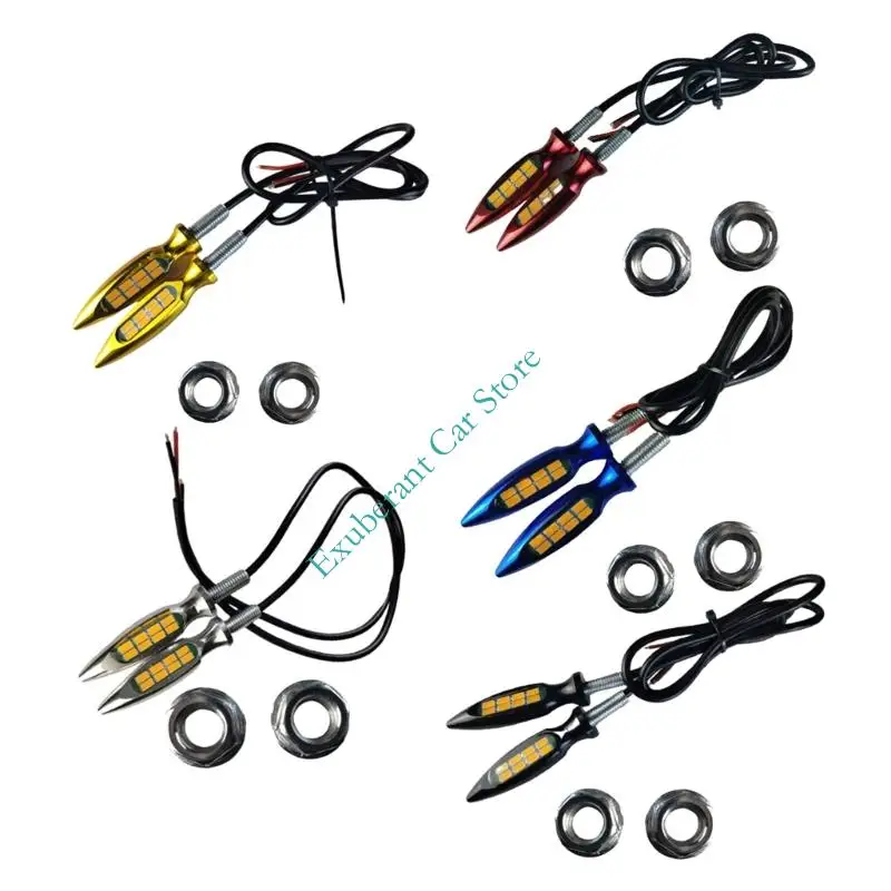 Motorcycle Turn Lamps Improved Visibility Broad 12V 10W Lights Blinkers Flasher Universal for Most Model