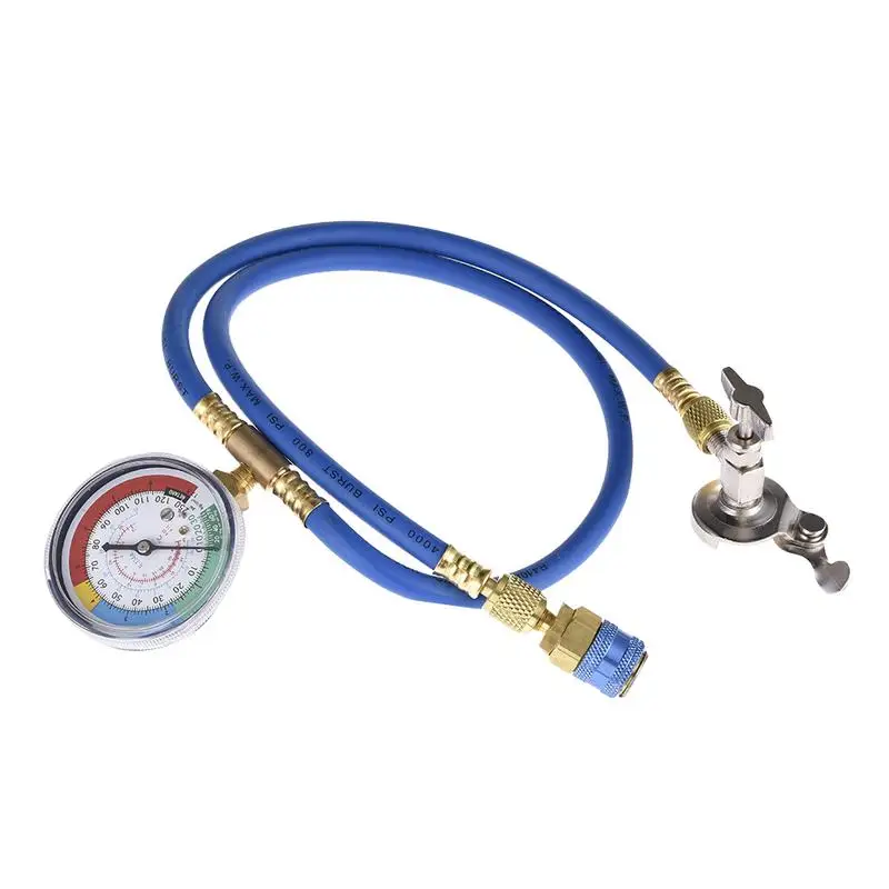 Air Conditioner Quick Release Refrigerant Connector Cold Pressure Gauge For Car Air Conditioning Repair Tool Refrigerant Gauge