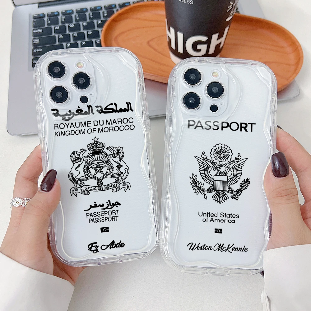 Phone Cases Usa - โมร็อกโก สหรัฐอเมริกาหนังสือเดินทางเคสโทรศัพท์สำหรับ Motorola Moto G84 G75