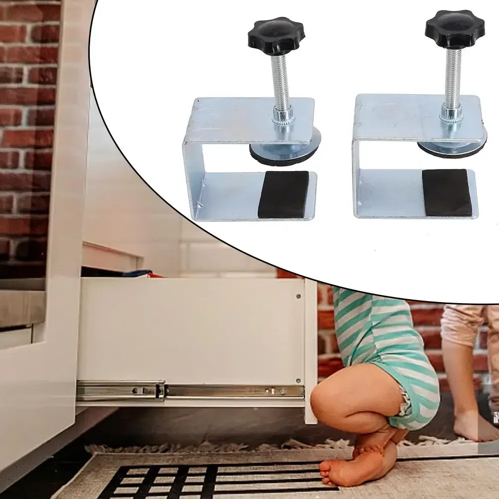 Reasonable High Quality Home Clamps Hand Tools 2pcs Adjustable Clamps Drawer Front Installation Mounting Clips