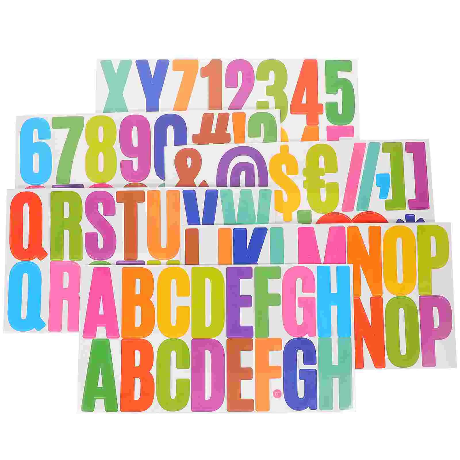 

600 Pieces 2 5 Inch Letter Stickers Self Adhesive Waterproof Mail Box Decoration Alphabet Number Scrapbooking for Posters