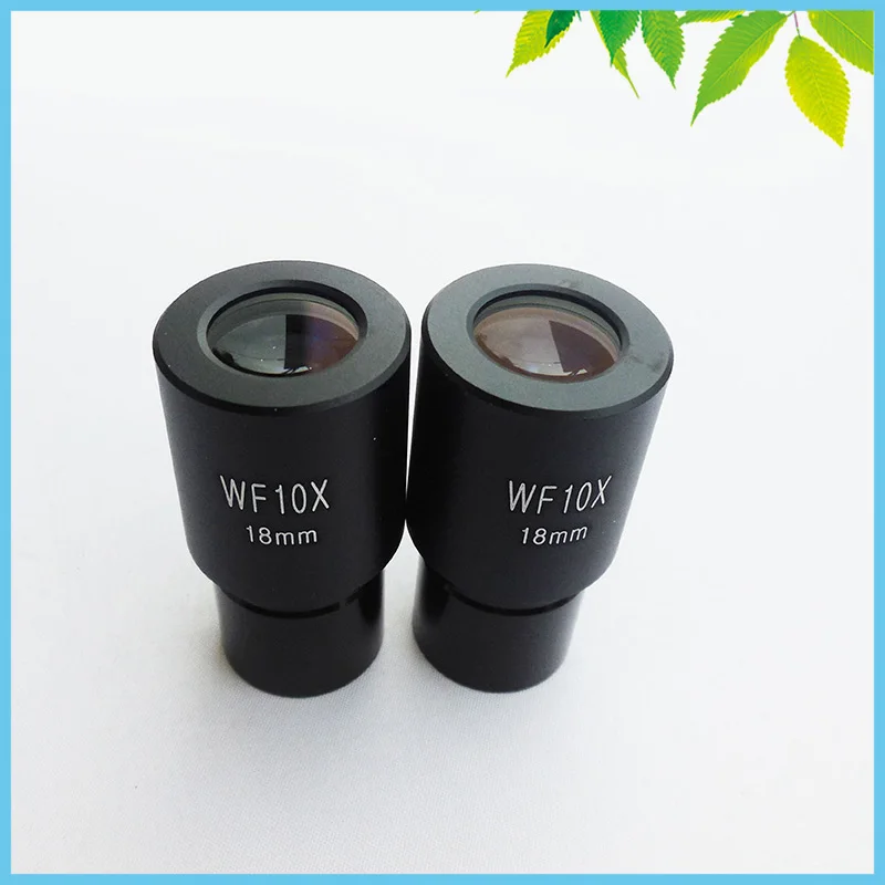 Wide Field Eyepiece WF10X 18mm Microscope Wide Angle Eyepiece 23.2mm Mounting Size Biological Microscope Accessory