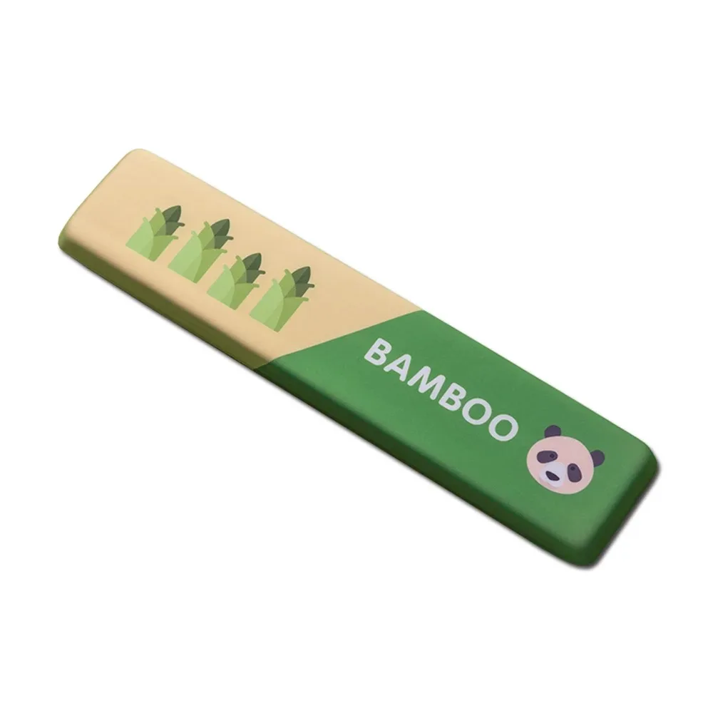 Wrist Rest Mechanical Keybord Hand Pad China Panda Bamboo Design Memory Foam PU Non-slip Comfortable Mouse Pad