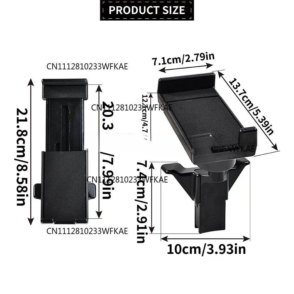 New 3V0061129 For Skoda Octavia Enyaq Kamiq Scala Yeti Headrest Adjustable Tablet Holder Fixed Base Sport Seat Car Accessories