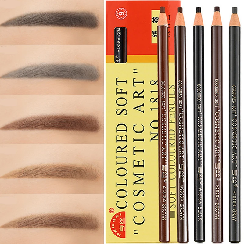 

5pcs Eyebrow Pencil Professional Microblading Pencil Permanent Makeup Tattoo Waterproof Art Tint Eye Brow Pen Enhancers Cosmetic