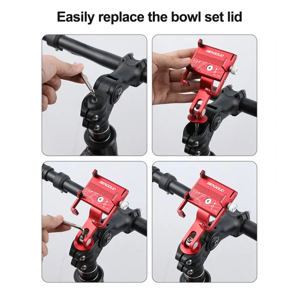 Bicycle Scooter Aluminum Alloy Mobile Phone Holder Mountain Bike Bracket Cell Phone Stand Cycling Accessories