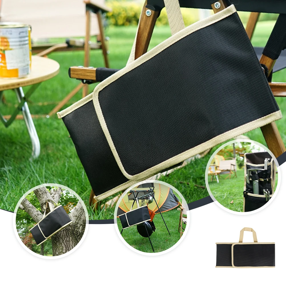 

1pc Tent Stake Bag 1680D Double Oxford Wear Resistant Camping Tool Storage Pouch For Pegs Nails Ropes Hammers Outdoor