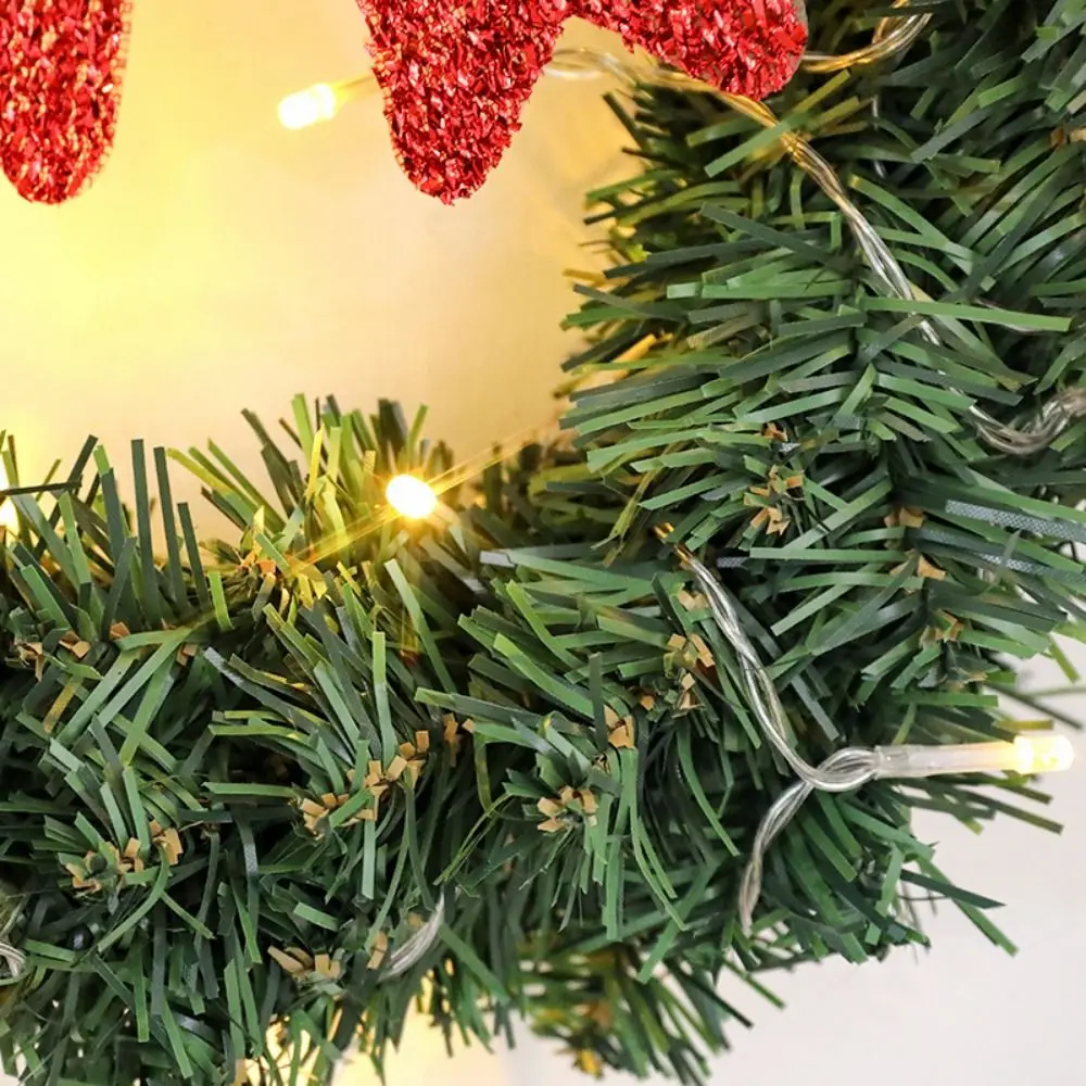 Xmas ของขวัญพวงหรีดคริสต์มาสประดิษฐ์ประณีต 30 ซม./40 ซม.Xmas Tree Garland จําลอง DIY หน้าต่างแขวนตกแต่งบ้านตกแต่ง