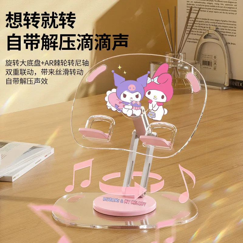 

Sanrio New Mobile Phone Tablet Retractable Stand Aluminum Retractable Adjustable Desktop Stand Cartoon Hello Kitty My Melody