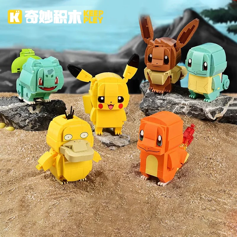 Genuino Nuovo Anime Pokemon Centro Casa Pikachu Mewtwo Charizard Venusaur Building Blocks Mattoni Set Modello FAI DA TE Per Bambini Giocattolo Regali