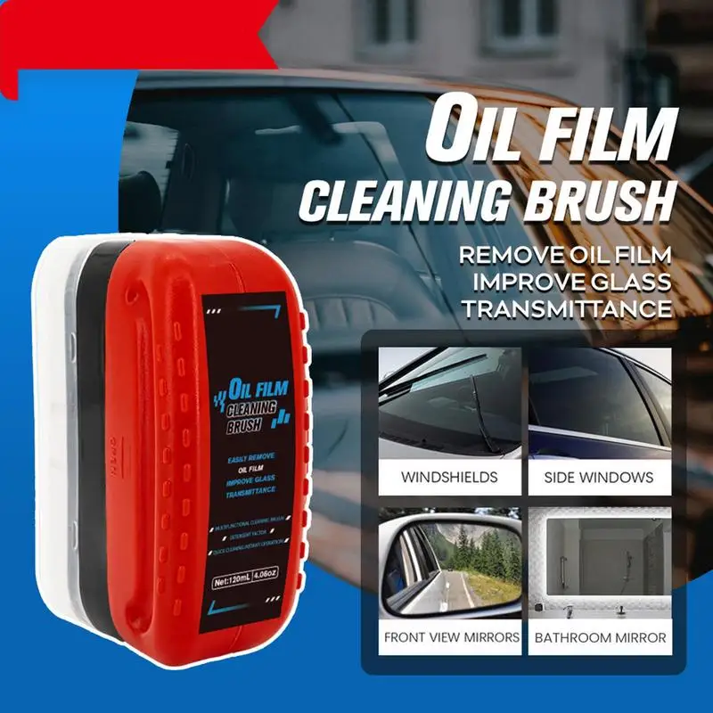 คณะกรรมการทําความสะอาดกระจก Anti-Rain Oil Film Remover นํากลับมาใช้ใหม่ฟิล์มน้ํามันรถยนต์เช็ดเครื่องมือทําความสะอาดกระจกหน้ารถแบบพกพาสําหรับแก้ว