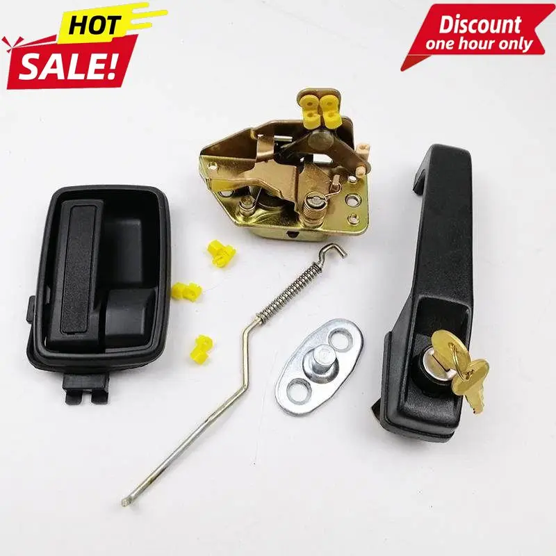 

For Liugong LG907 200-3 220 220C 230 Cab Door Lock Assembly Internal and External Handle Lock Block Excavator