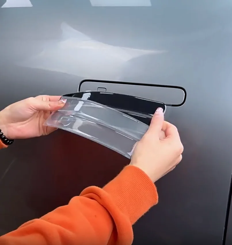 

Для Xpeng MONA M03 внешняя дверная ручка, защитная наклейка, полоса для предотвращения столкновений, автомобильный аксессуар, внешняя модификация