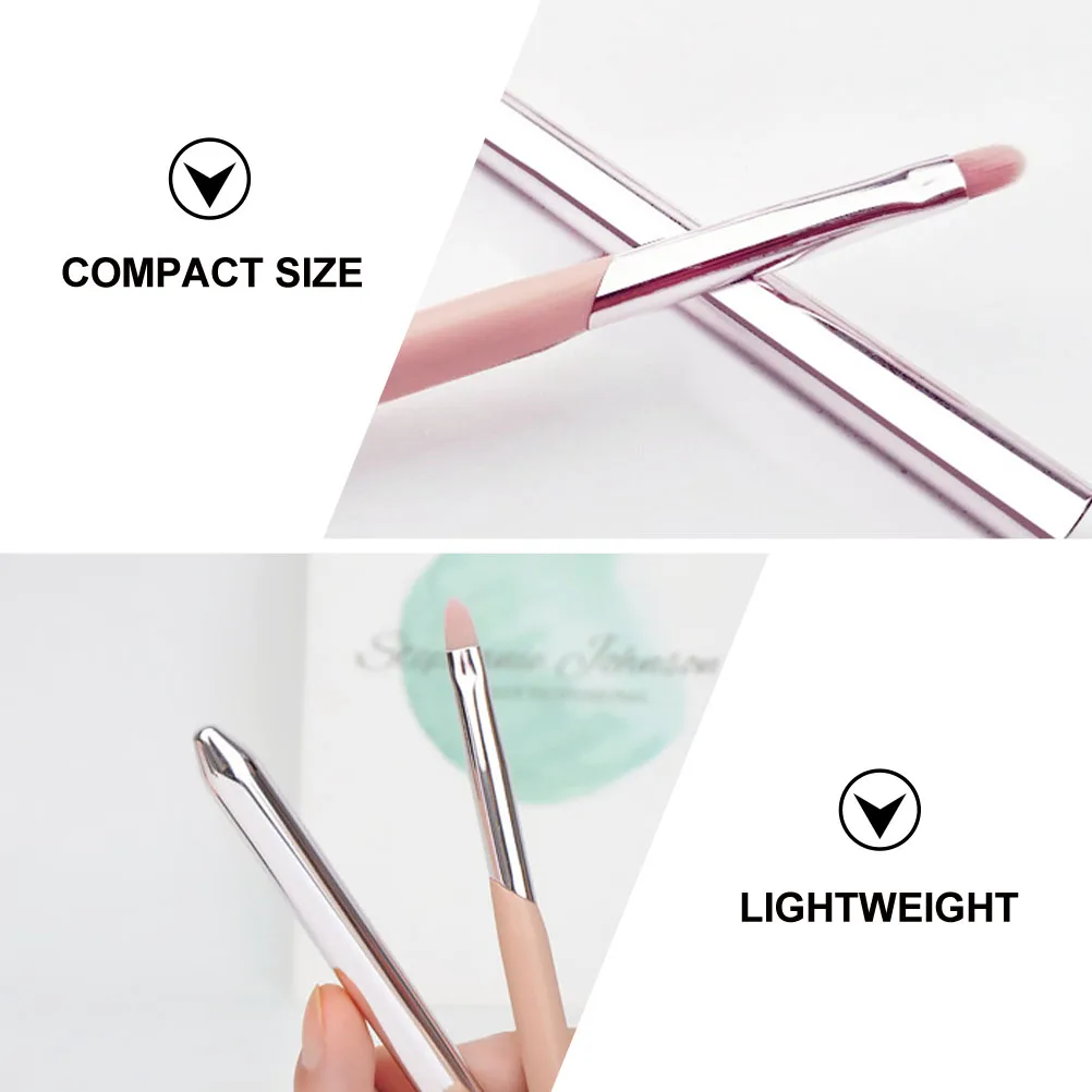 

Lip Brush Applicator Makeup Lipstick Light Pink Small Size for Lip Gloss Balm Care Professional Use Lipstick Brush