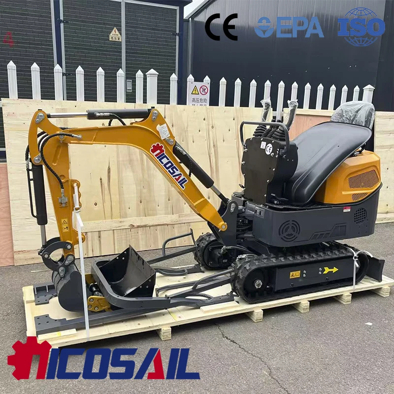 

Nicosail 1.2t Mini Excavator Euro 5 CE Approved Small Hydraulic Digger for Agricultural Construction Landscaping Site Europe
