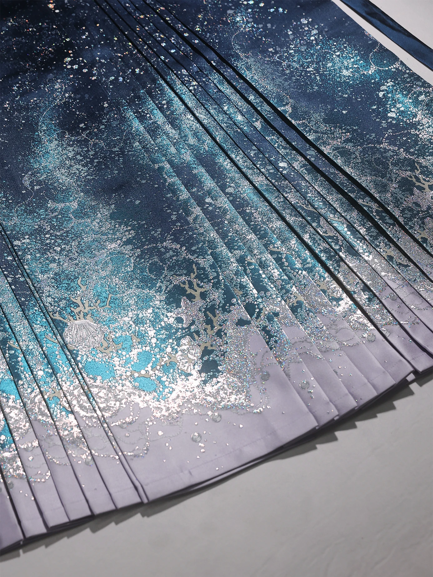 Blue Traditional Chinese Sle Adult Women's Ma Face Skirt New 2026 Spring Faion Hanfu Daily Wear Adjustable Waist Size