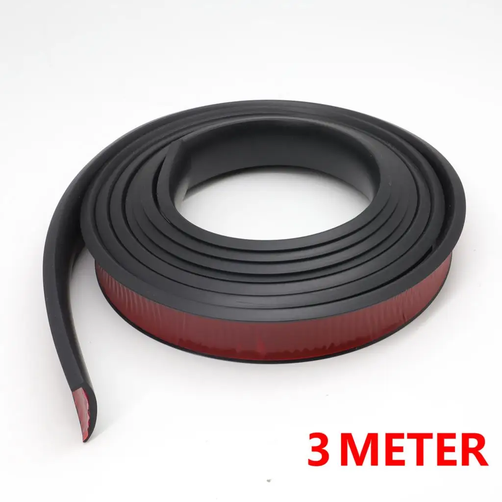 300cm Universal Car Rubber Mud flaps Splash Guard Fender Flare Extension Wheel Eyebrow Trim Protector Door Lip Seal Strip Cover