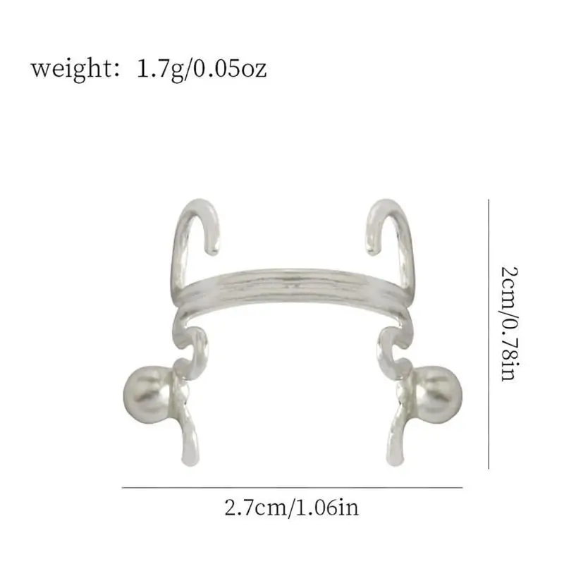 31BB قناع نصف وجه معدني إكسسوار تنكرية للجنسين سلسلة وجه زينة الهالوين ملابس حفلات أنيقة إكسسوارات الأنف #4