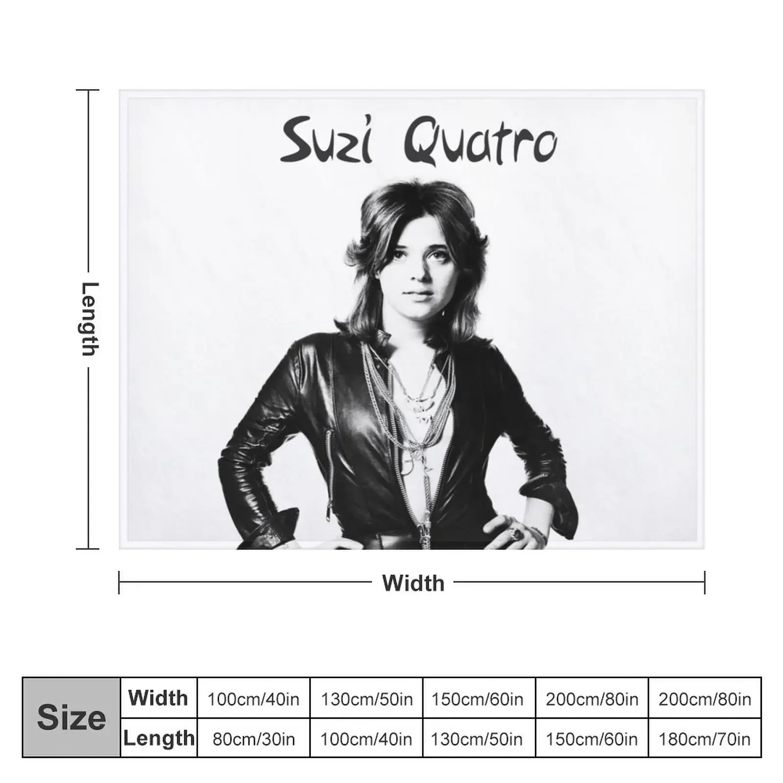 suzi quatro Throw Blanket Personalized Gift Bed linens Thermals For Travel Decorative Sofa Blankets