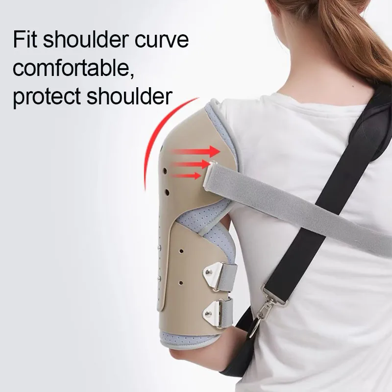 Adjustable Humerus Fracture Fixator Brace Upper Arm Broken Shoulder Injury Rehabilitation Support Splint Breathable Lightweight