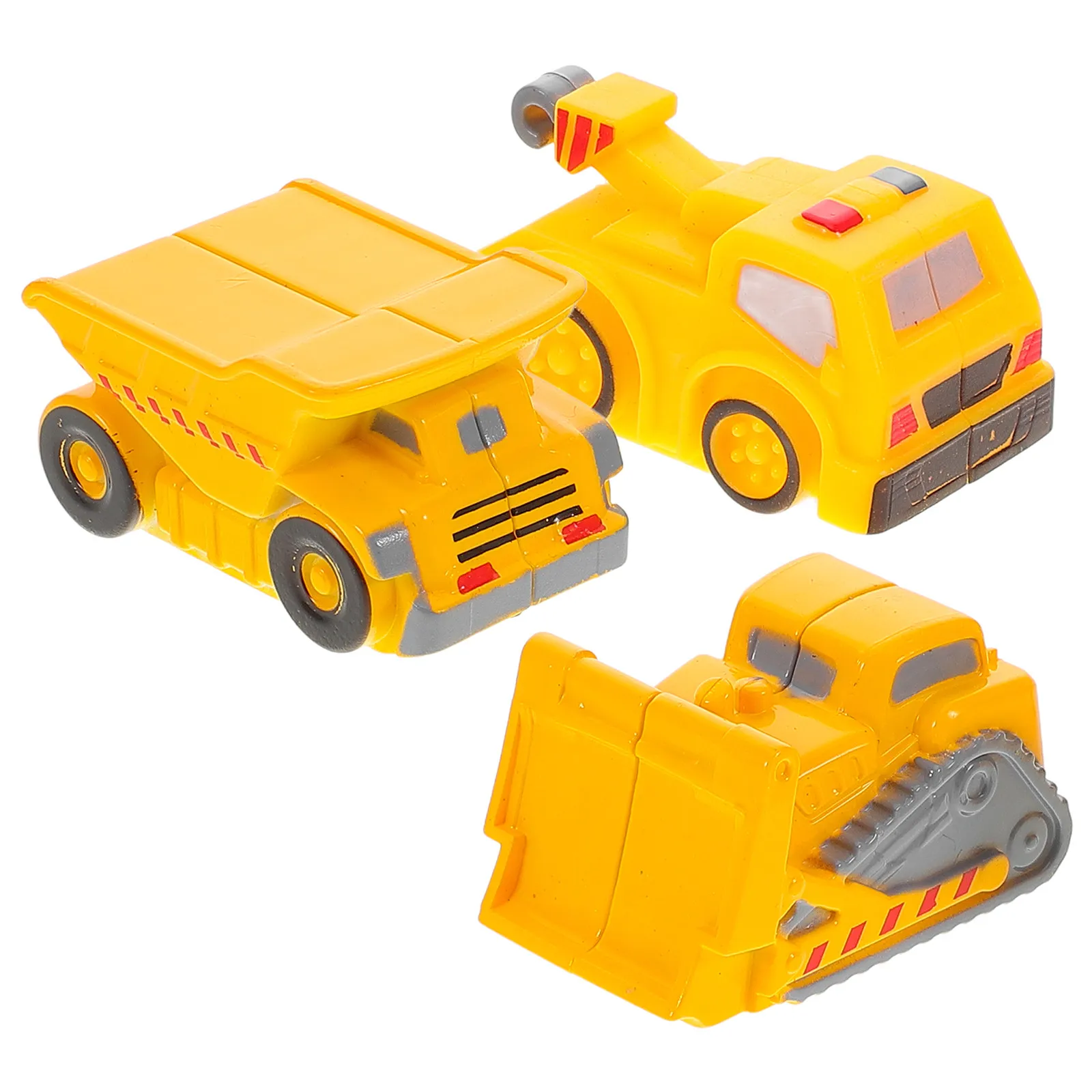 

3Pcs Kids Car Set Realistic Construction Trucks Dump Crane Cement Mixer Pretend Vehicle Learning Outdoor