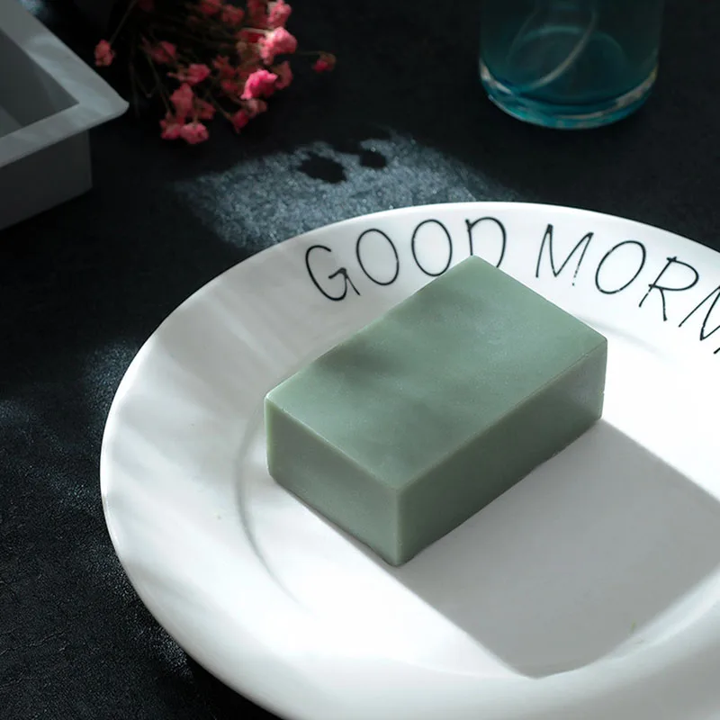 1 Pcs Large Cube Square Soap silica Mold Candle Cake Jelly Resin Silicone Mold Square Mold for Soap Making