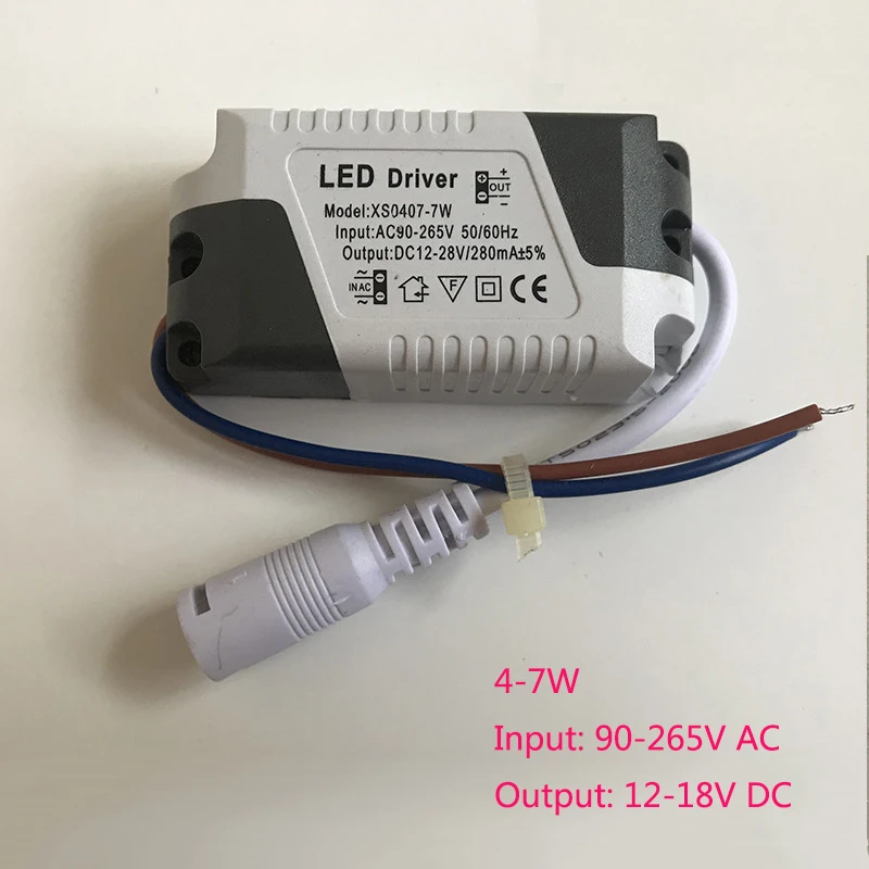 5Pcs/Lot LED Driver 3W 7W 12W 15W 18W 24W 36W LED Power Supply Unit Lighting Transformers For LED Lights DIY Panel Lamp DC Head