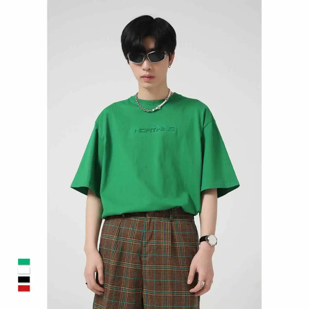 

MTL Men's Summer Reflective Letter Print Loose Fit Cotton T-irt Modern Sle ort Sve Warmth Built-In Youthful Trend