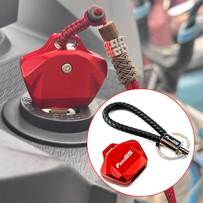Motorcycle CNC Keychain Case Shell & Keychain Key Ring For BMW F800GS F800 GS F 800 GS Accessories