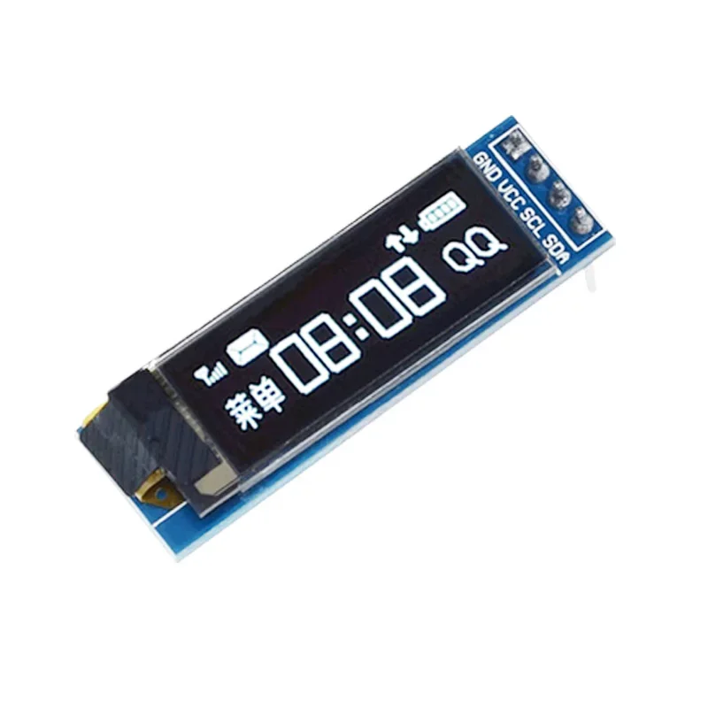 Módulo OLED de 0,91 polegadas 128*32 Tela LCD SSD1306 Módulo IIC Tela OLED de 4 pinos