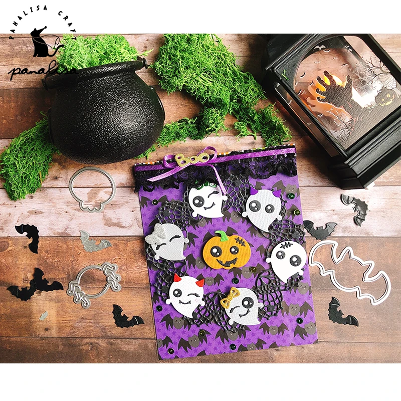 Panalacraft ozdoby na Halloween śliczne Bat metalowe wykrojniki halloween diecut scrapbooking papier do albumów ręcznie robione kartki tłoczenie