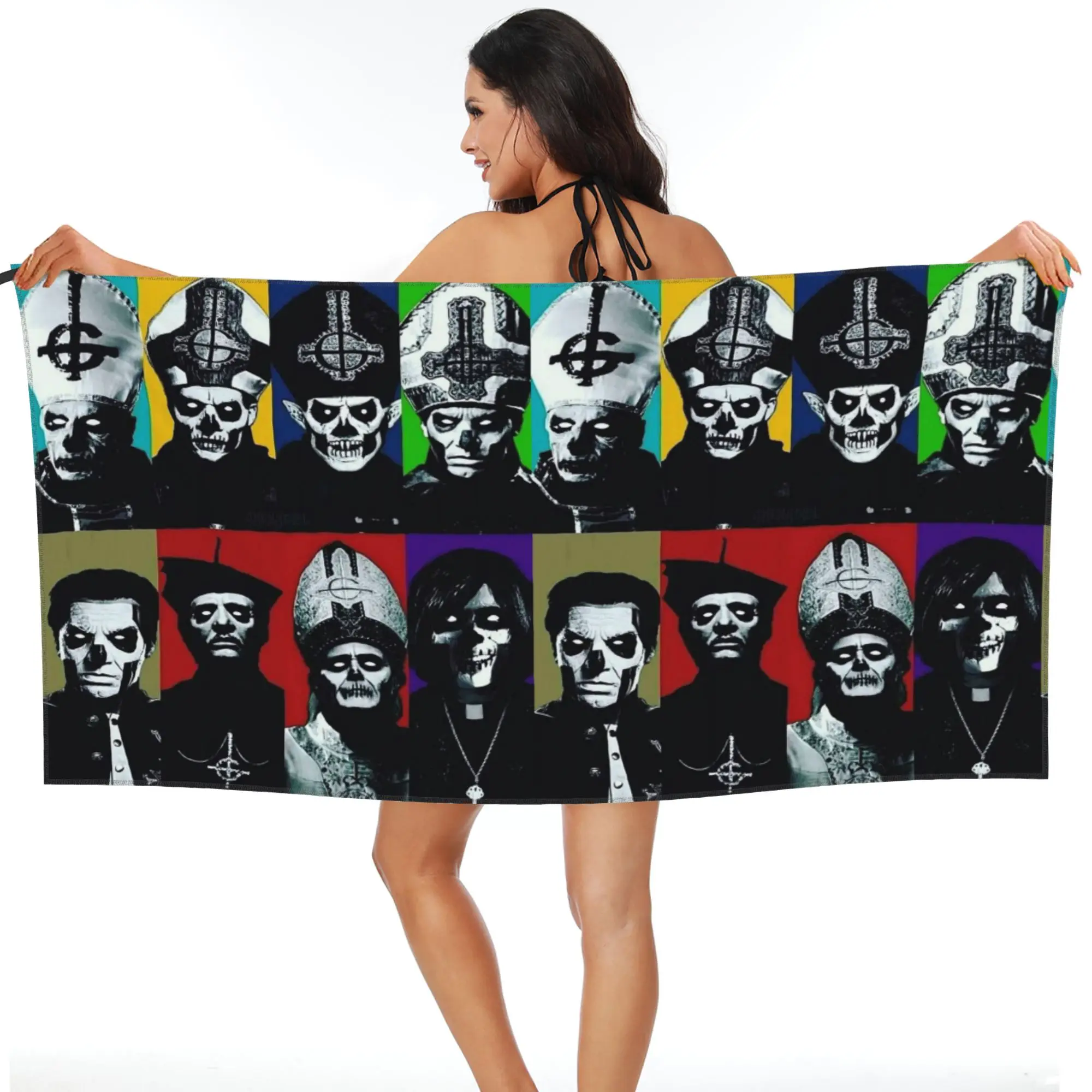 

Ghost B.C. Band Beach Towel Soft Microfiber Quick Dry Absorbent Quick Towels For Pool