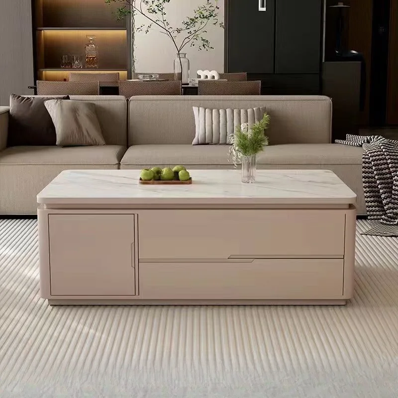 New rock slab modern kung fu tea table multi functional simple living room tea table