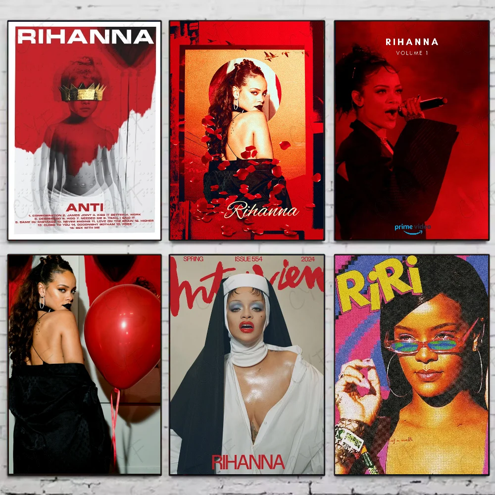 Постер Знаменитой Певицы Рианны HD Самоклеящийся
