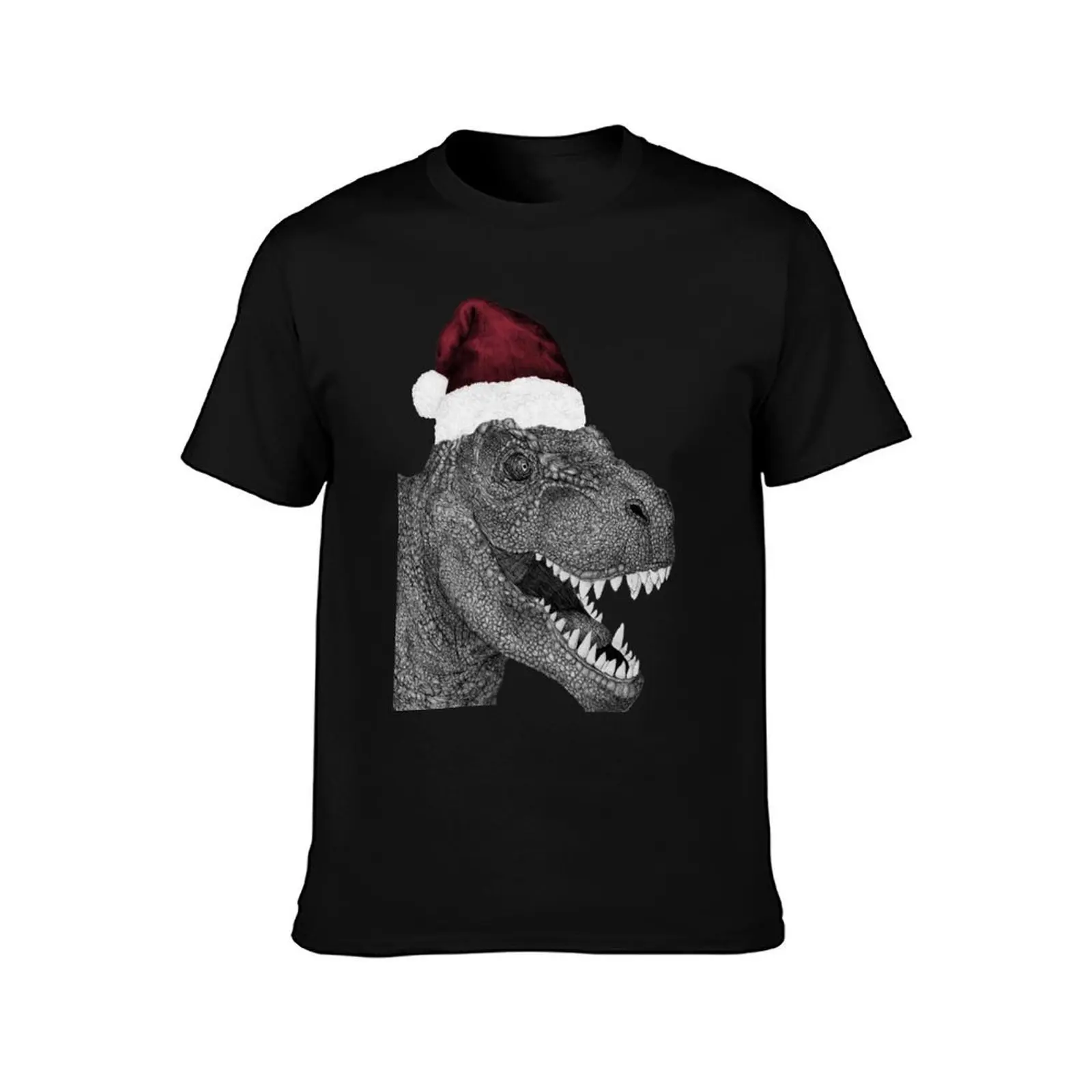 Santa-saurus Rex T-Shirt Sport Basic Moisture Wicking Tee