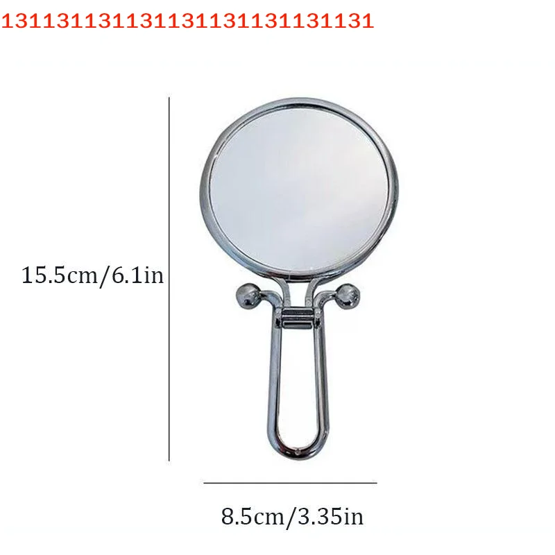 360 °   回転式ハンドヘルドミラー 卓上スタンド化粧ツール 2倍/5倍/10倍拡大 折りたたみ式ミラー 両面ポータブルミラー